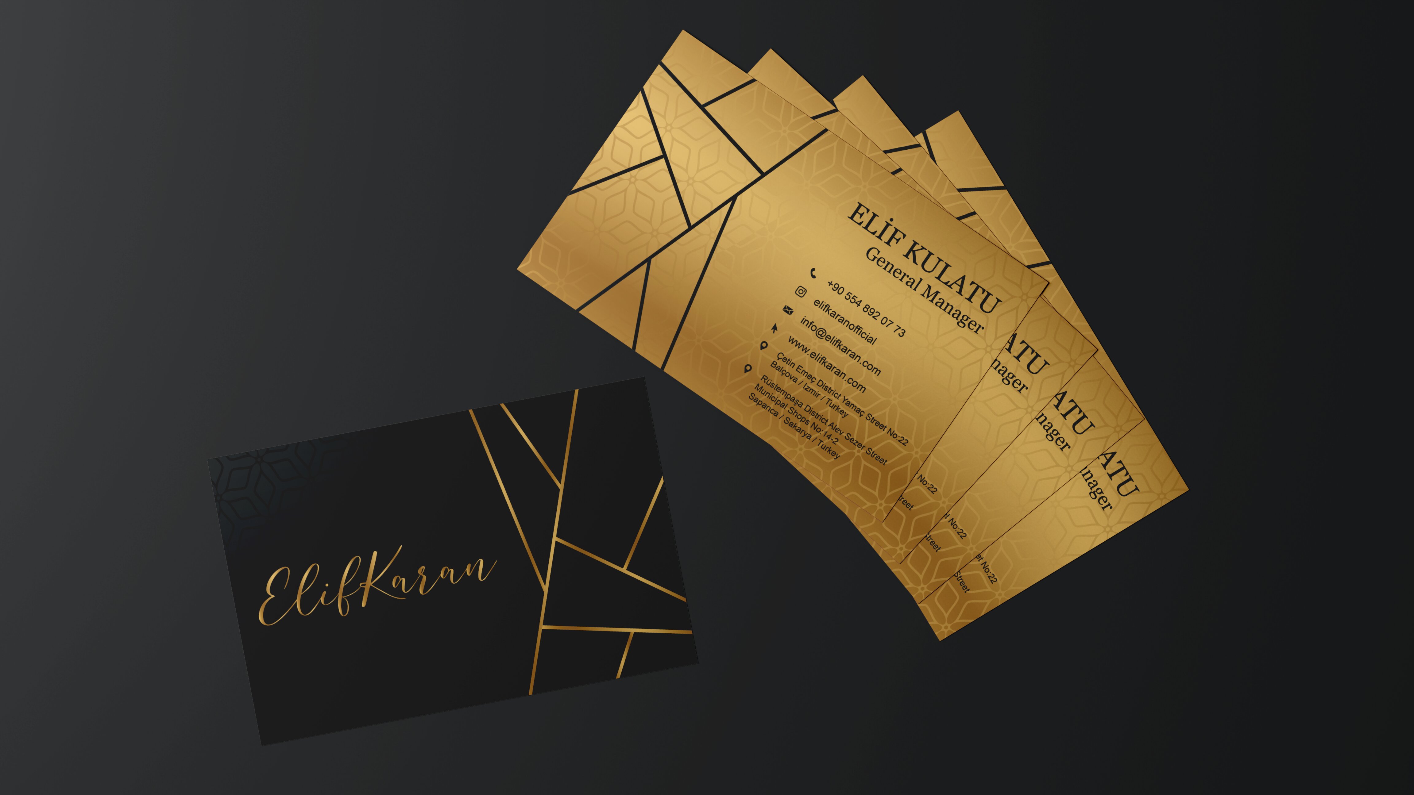 ElifKaran Kurumsal Kartvizit Tasarımı