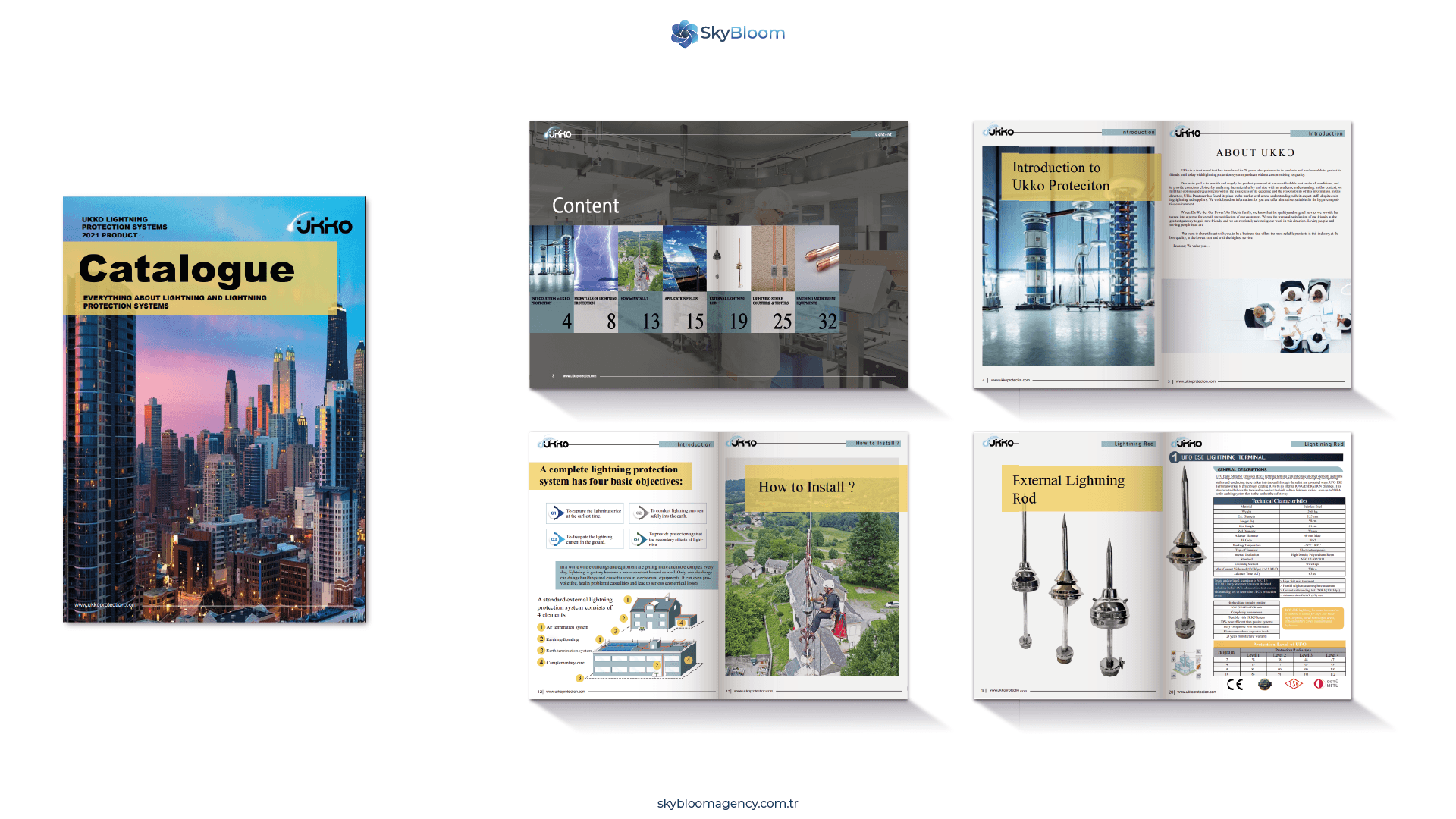 UKKO Lightning Protection – Katalog Tasarımı